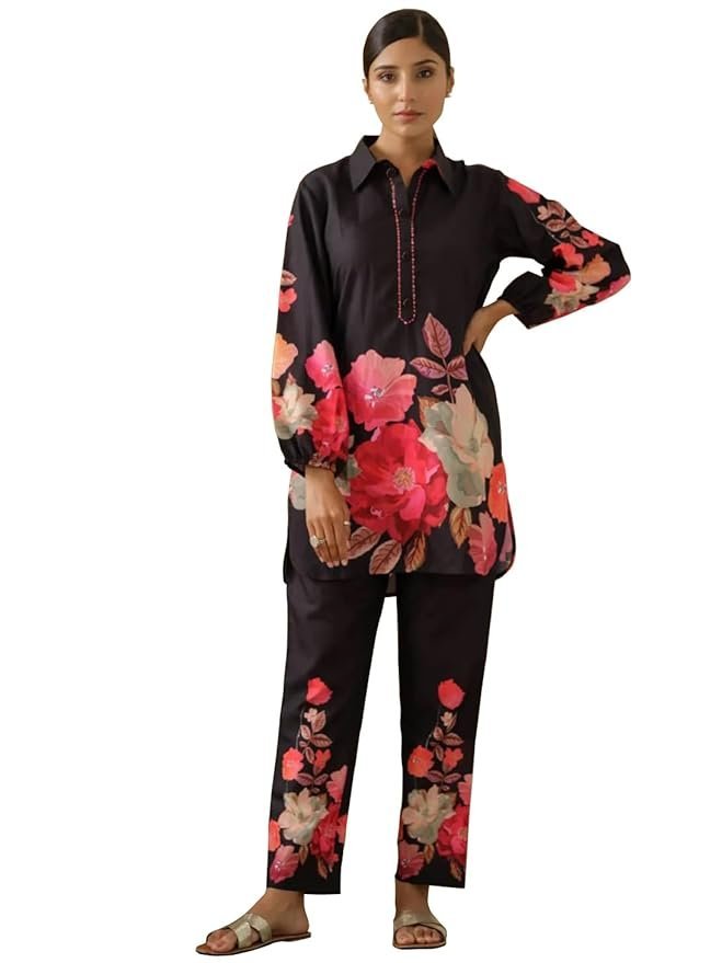 515OPk8zuZL._SY879_ Women's Dress Batik V-Neck CO-ODS Set for Women (CO-ODS 97 BATIK) - Image 1