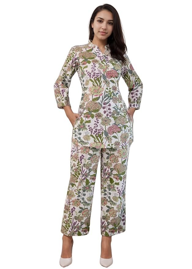 71REcGKMYSL._SY879_ Women's Top and Bottom Set - Image 1