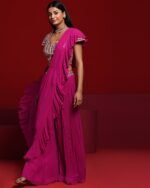 Women Embellished Pre-stitched Saree - Image 6